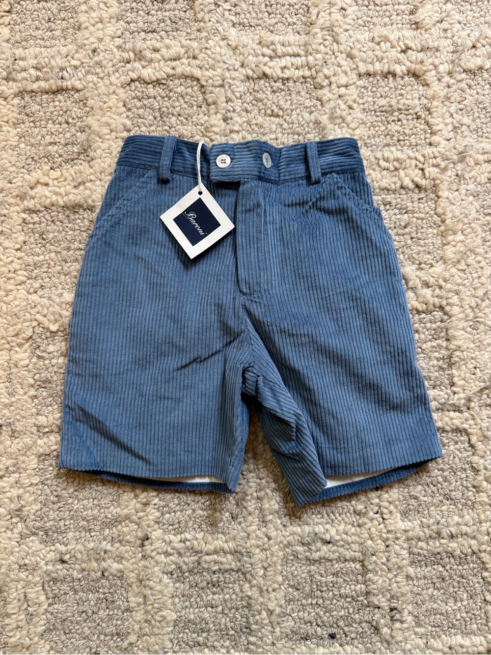 NWT Baroni Italian Cotton Corduroy Shorts